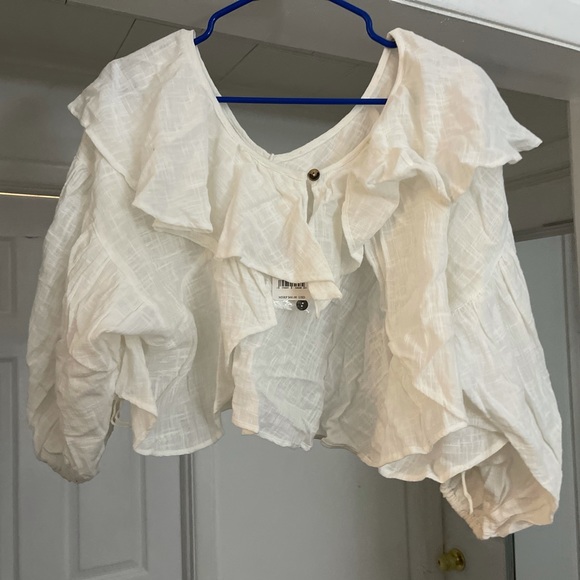 NWT Free People White Top • Size Small - Picture 3 of 7